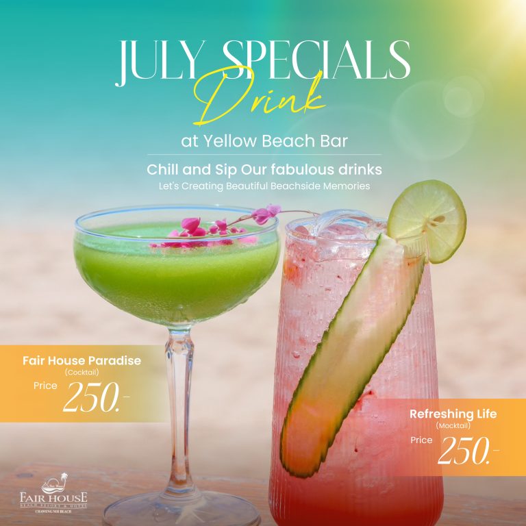 July Specials Drink at Yellow Beach Bar