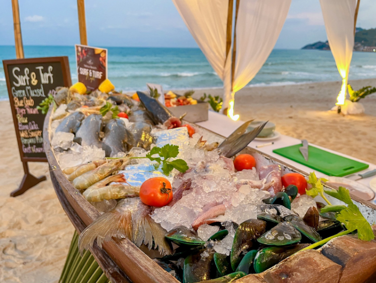 Dinner by the Beach at The Fair House Beach Resort & Hotel, Samui